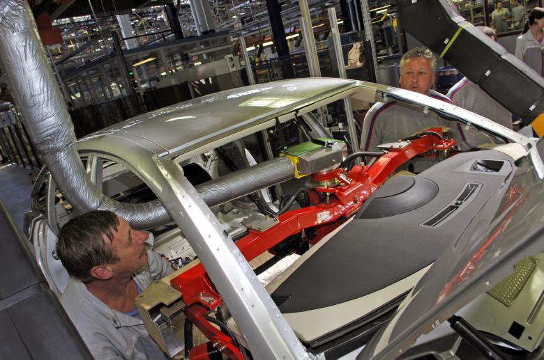 usine de production de la Citroën C6